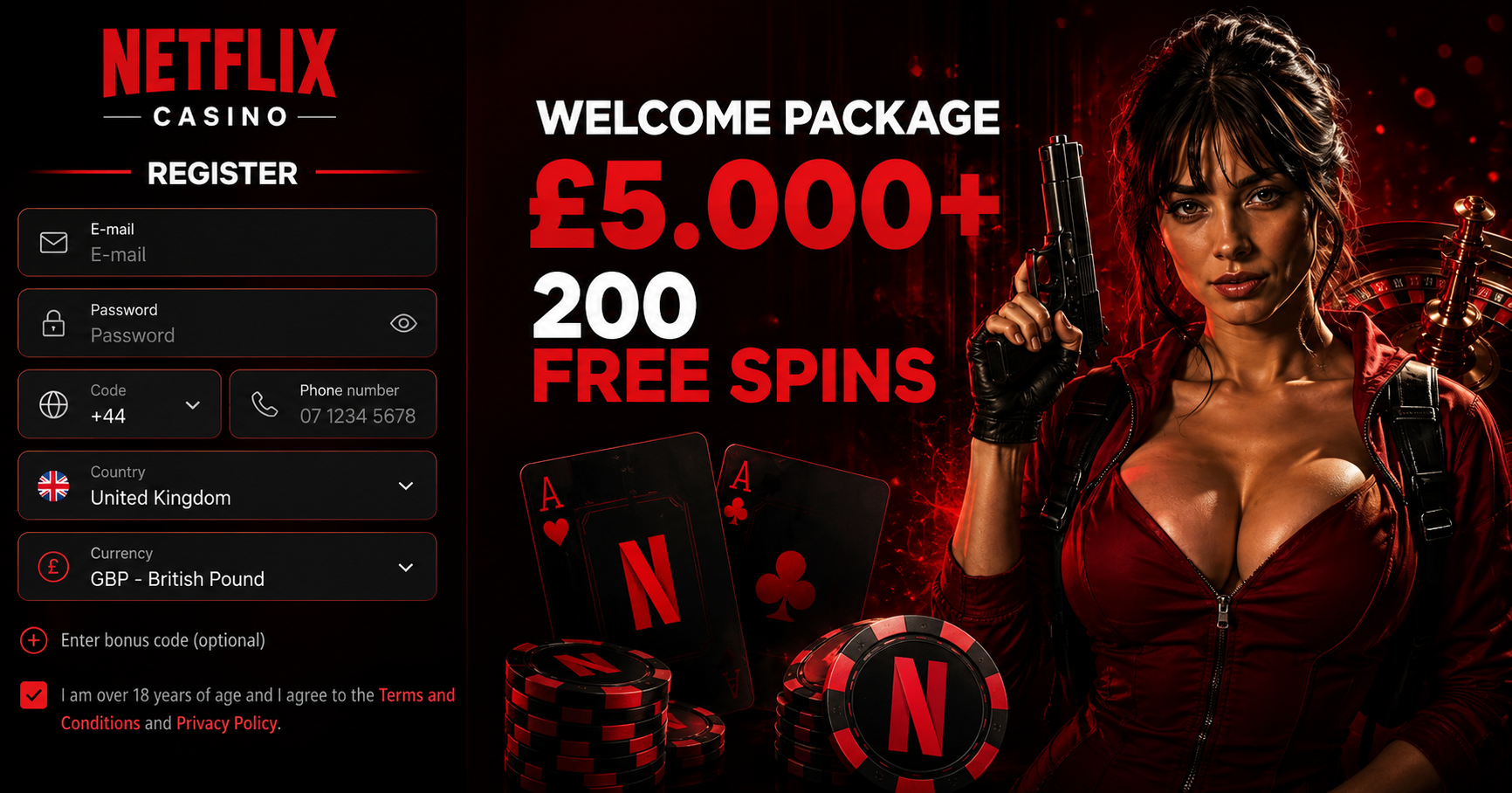 Netflix Casino registration